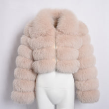 Load image into Gallery viewer, Hot sale lapel faux fur short coat(AY1356)