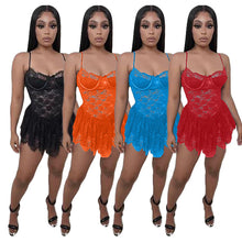 Load image into Gallery viewer, Sexy Lace Sling Mini Dress(AY1842)