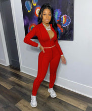 Load image into Gallery viewer, Fashion splicing line sports suit(AY1225)
