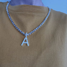 Load image into Gallery viewer, Rhinestone letter necklace(quantity 10)