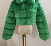 Load image into Gallery viewer, Faux Fur Jacket Faux Fox Fur Long Sleeve(AY1358)