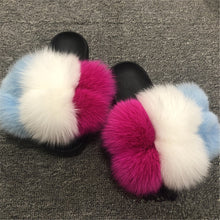 Load image into Gallery viewer, Hot selling fur ball slippers