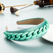 Load image into Gallery viewer, Fashion color chain macaron headband(AE4055)
