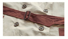 Load image into Gallery viewer, Children's contrast color long button trench coat(AY1340)