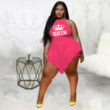 Load image into Gallery viewer, Plus size Irregular Crown Sleeveless Jumpsuit(AY1777)