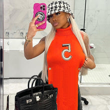 Load image into Gallery viewer, Fashion solid color knitted long vest(AY1728)