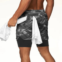 Load image into Gallery viewer, Men's loose pocket double sports shorts(AY1029)