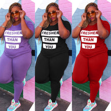 Load image into Gallery viewer, Fashion letter printing casual suit(AY1393)