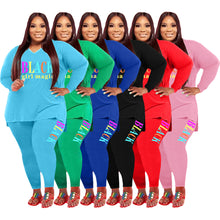 Load image into Gallery viewer, Fashion printing two-piece suit(AY1388)