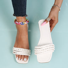 Load image into Gallery viewer, New one-word woven slippers (HPSD058)