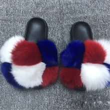Load image into Gallery viewer, Hot selling fur ball slippers