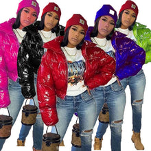 Load image into Gallery viewer, Bright color stand collar short cotton jacket(A11262)