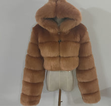 Load image into Gallery viewer, Faux Fur Jacket Faux Fox Fur Long Sleeve(AY1358)