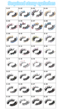 Load image into Gallery viewer, Starry sky luminous fluorescent color changing 25mm false eyelashes(AH5057)