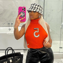 Load image into Gallery viewer, Fashion solid color knitted hollow vest