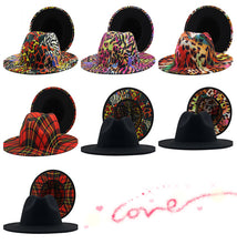Load image into Gallery viewer, Fashion cool color matching jazz hat(AE4072)
