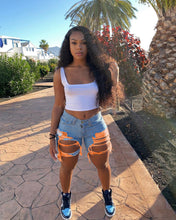 Load image into Gallery viewer, Sexy tassel hole denim shorts AY1869