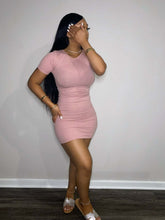 Load image into Gallery viewer, New pop solid classic pit stripe dress AY1950