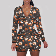 Load image into Gallery viewer, Halloween print long sleeve jumpsuit(AY1436)