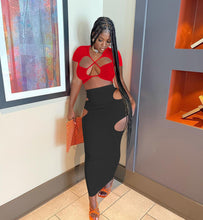 Load image into Gallery viewer, Hot drawstring skirt suit AY1112