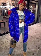 Load image into Gallery viewer, Hot selling bright color stand collar long cotton jacket(A11261)