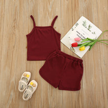 Load image into Gallery viewer, Children's camisole sports suit AY1096