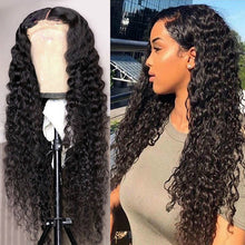 Load image into Gallery viewer, Human hair water wave lace frontal wigs 13*4 wigs(AH5032)