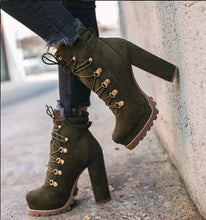 Load image into Gallery viewer, High-heel lace-up ankle boots(HPSD152)