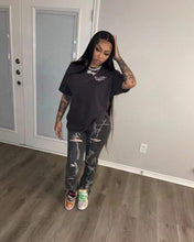 Load image into Gallery viewer, Loose Street Letters Print T-Shirt AY2339