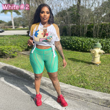 Load image into Gallery viewer, Tassel print slim fit multicolor T-shirt AY2006