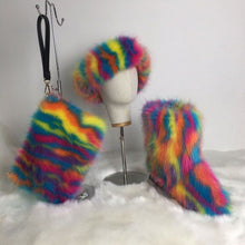 Load image into Gallery viewer, Hot selling fur set come(Headband bag boots ) HPSD142