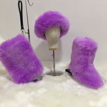 Load image into Gallery viewer, Hot selling fur set come(Headband bag boots ) HPSD142