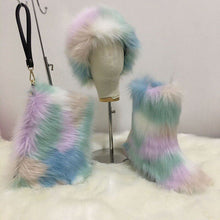 Load image into Gallery viewer, Hot selling fur set come(Headband bag boots ) HPSD142
