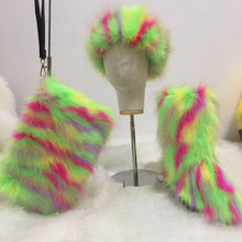 Load image into Gallery viewer, Hot selling fur set come(Headband bag boots ) HPSD142