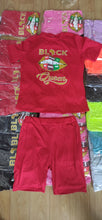 Load image into Gallery viewer, Fashion Lips Queen Short Sleeve Set (AY1062)