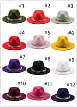 Load image into Gallery viewer, Fashion Chain Jazz Hat AE4099