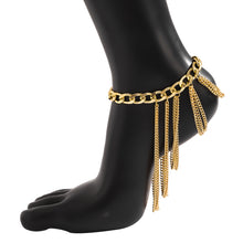 Load image into Gallery viewer, Metal chain tassel anklet shoe chain(AE4090)