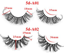 Load image into Gallery viewer, Five pairs set with extended false eyelashes