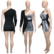Load image into Gallery viewer, Sexy Sequin Panel Dress(AY1765)