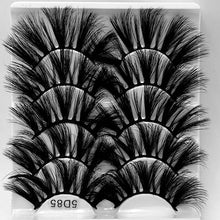 Load image into Gallery viewer, 5 pairs of 25mm mink eyelashes