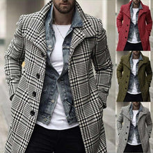 Load image into Gallery viewer, Hot selling men's plaid woolen coat(A11309)