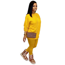 Load image into Gallery viewer, Solid color round neck thickened casual suit(AY1453)