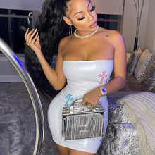 Load image into Gallery viewer, Sexy cross embroidered breast wrap dress AY1996