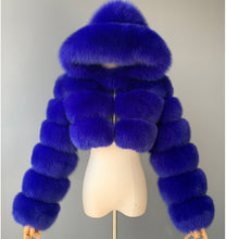 Load image into Gallery viewer, Faux Fur Jacket Faux Fox Fur Long Sleeve(AY1358)