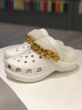 Load image into Gallery viewer, Fashion chain plush platform hole shoes(HPSD135)