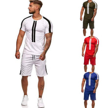 Load image into Gallery viewer, Men's short sleeve t-shirt two-piece(AY1032)
