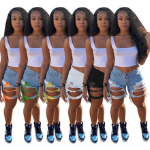 Load image into Gallery viewer, Sexy tassel hole denim shorts AY1869