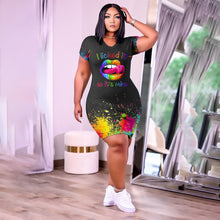 Load image into Gallery viewer, Hot personality printed dress AY1084
