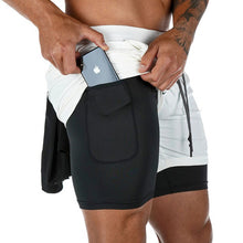 Load image into Gallery viewer, Men's loose pocket double sports shorts(AY1029)