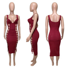 Load image into Gallery viewer, Hollow sexy dress AY2062